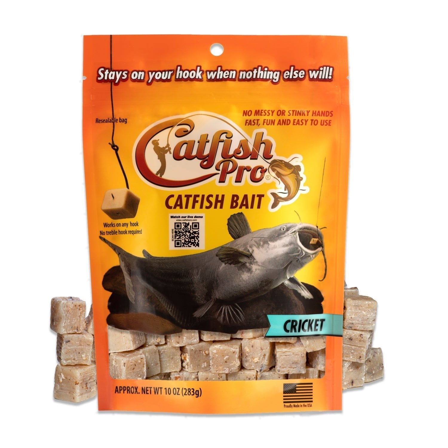 Catfish Pro Cricket Bait – Concentrated Natural Oil & Protein Formula
