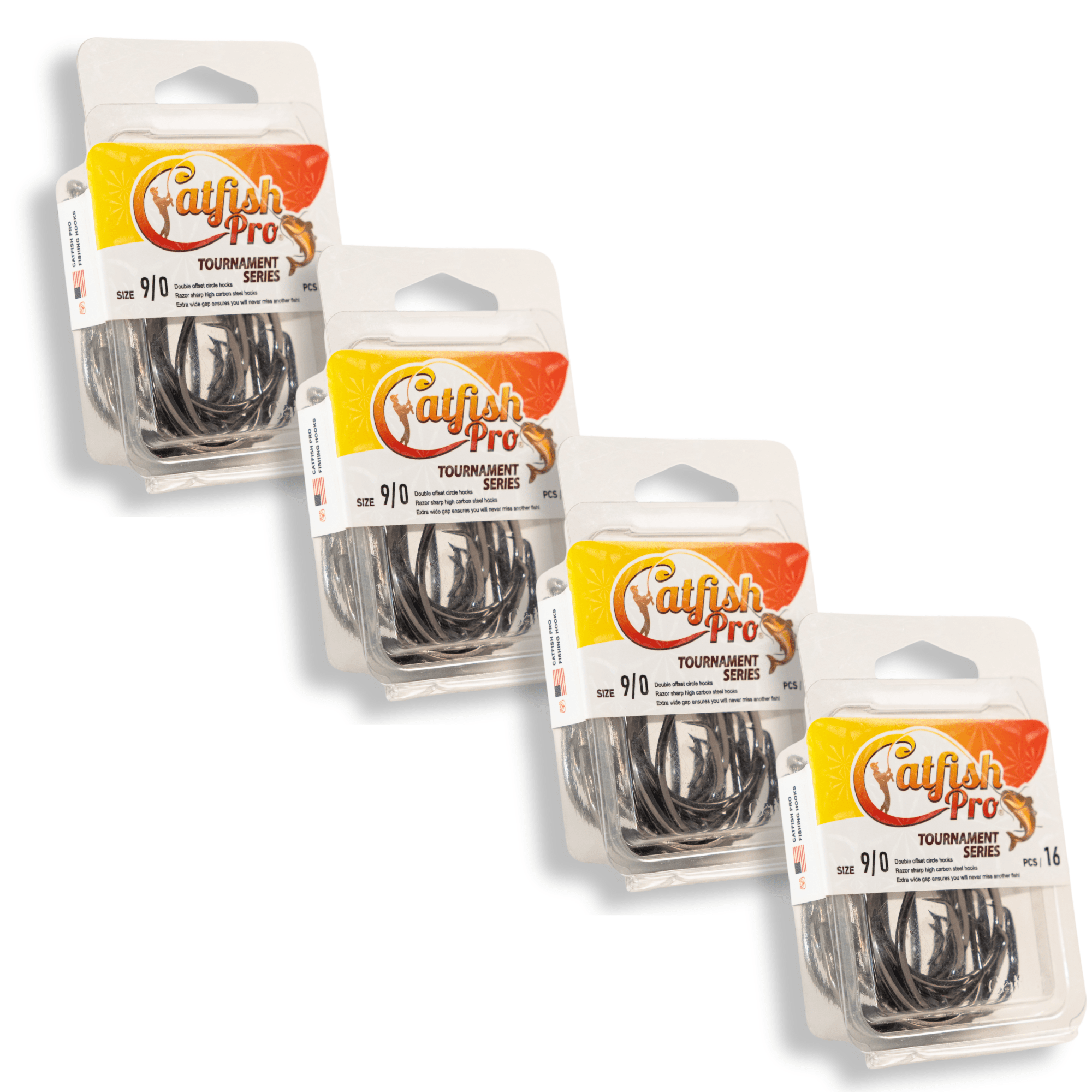 Catfish Pro Double Offset Circle Hooks - 4 - 64