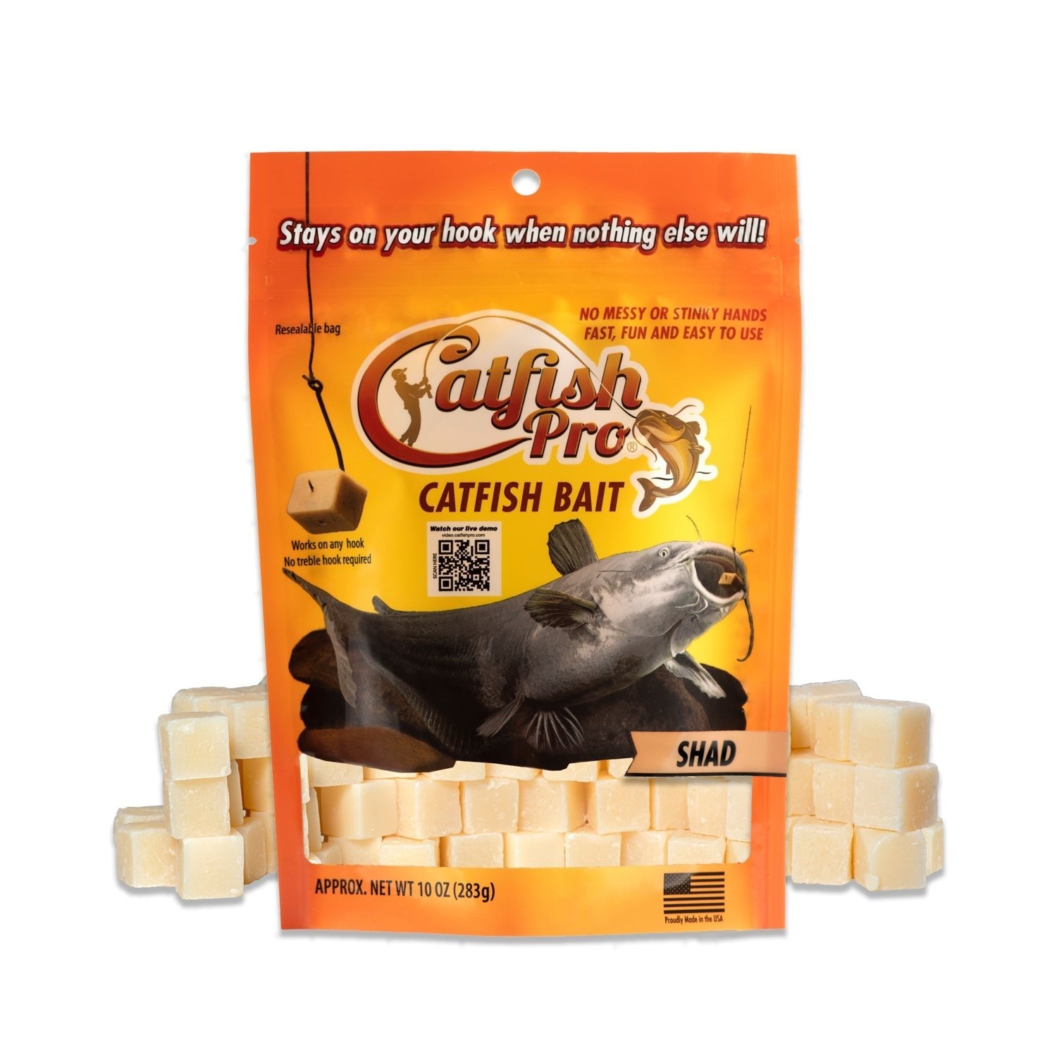 Catfish Pro Shad Bait – Concentrated Natural Oil & Protein Formula
