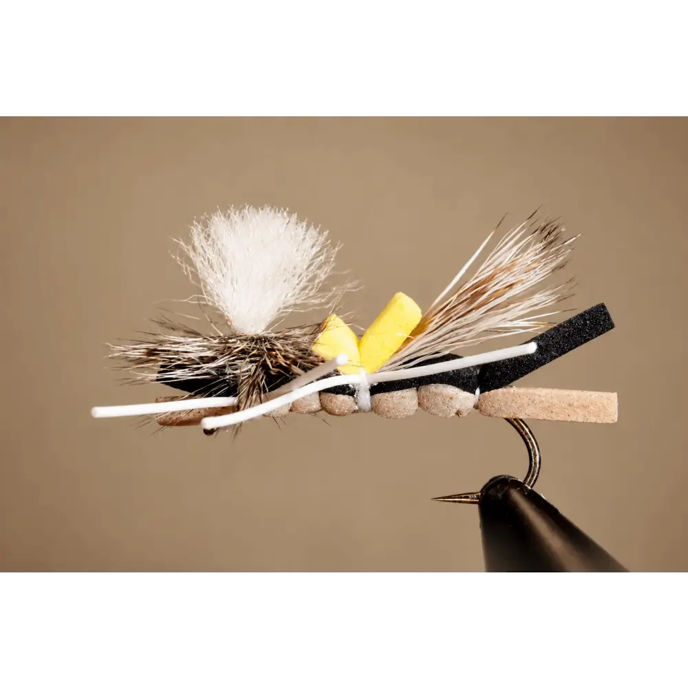 Chernobyl Ant – Parachute | Color: Black Red | Size: 6 8 10 12 14 - 3 Pack - Artificial Fishing Flies