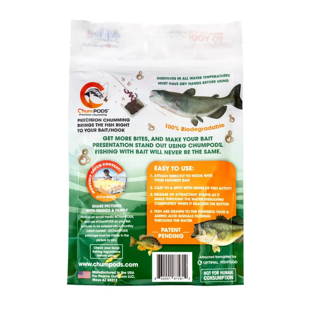 ChumPODS - Raw Fish Attraction | Water Type:: Freshwater Saltwater