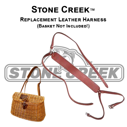 Classic Split Willow Creels | Size: 16’’ Creel w/ Leather Harness 16’ - No/Harness Only Economy - Fishing