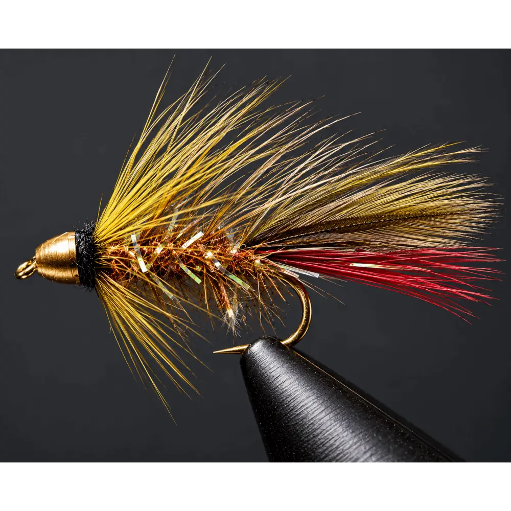 Cone Head - Orange Blossom Bugger | Size: 4 6 8 10 12 | Package: 3 Pack Dozen - Artificial Fishing Flies