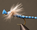 Damselfly Parachute | Color: Blue Olive | Size: 6 8 10 12 14 - Artificial Fishing Flies