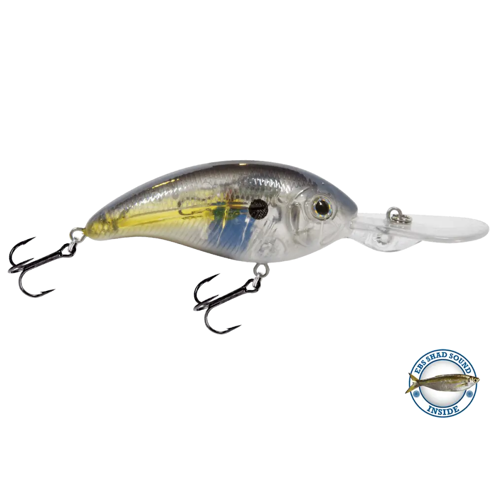 Deep Impact 12 Mid-Depth Crankbait – EBS Sound Technology | Color: Bluegill Chartreuse Shad Sunrise Clearwater Real