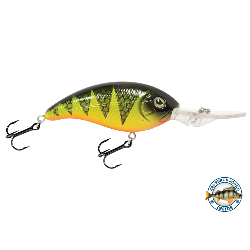 Deep Impact 12 Mid-Depth Crankbait – EBS Sound Technology | Color: Bluegill Chartreuse Shad Sunrise Clearwater Real