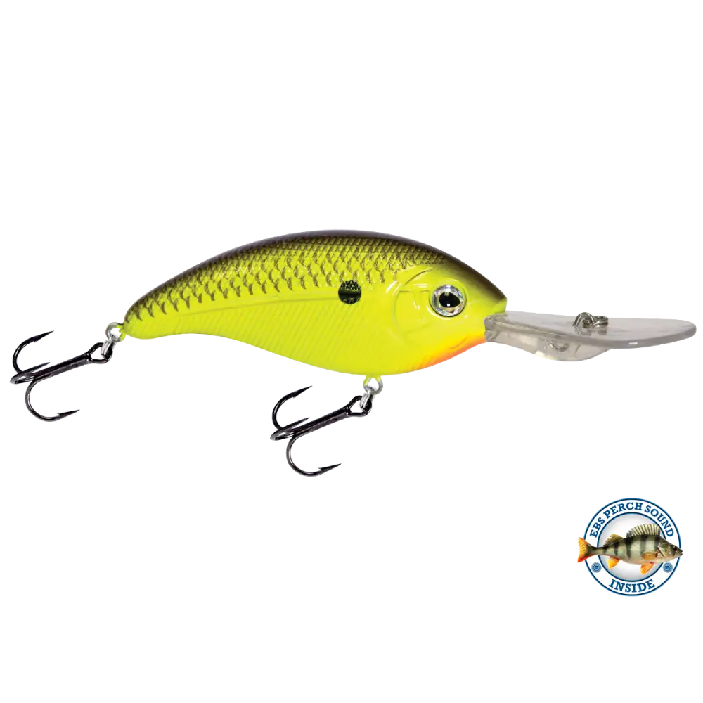 Deep Impact 18 Deep-Diving Crankbait – EBS Sound Technology | Color: Baby Bass Chartreuse Sunrise Shad Ginrin XXX True
