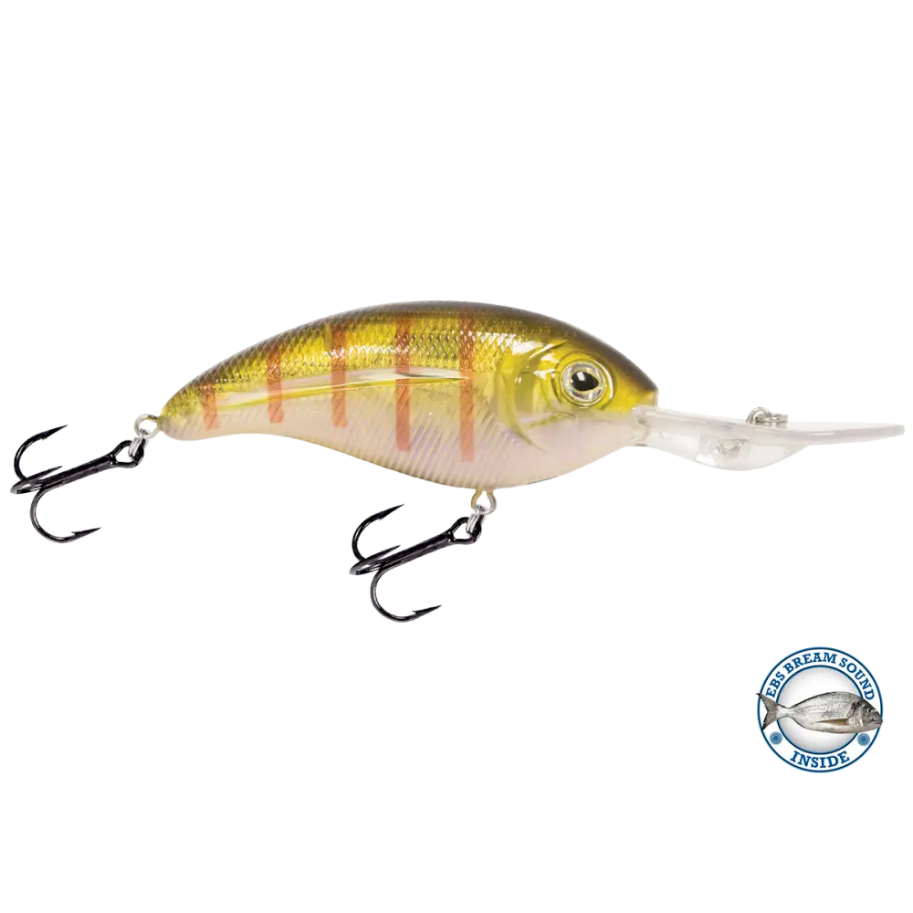 Deep Impact 18 Deep-Diving Crankbait – EBS Sound Technology | Color: Baby Bass Chartreuse Sunrise Shad Ginrin XXX True
