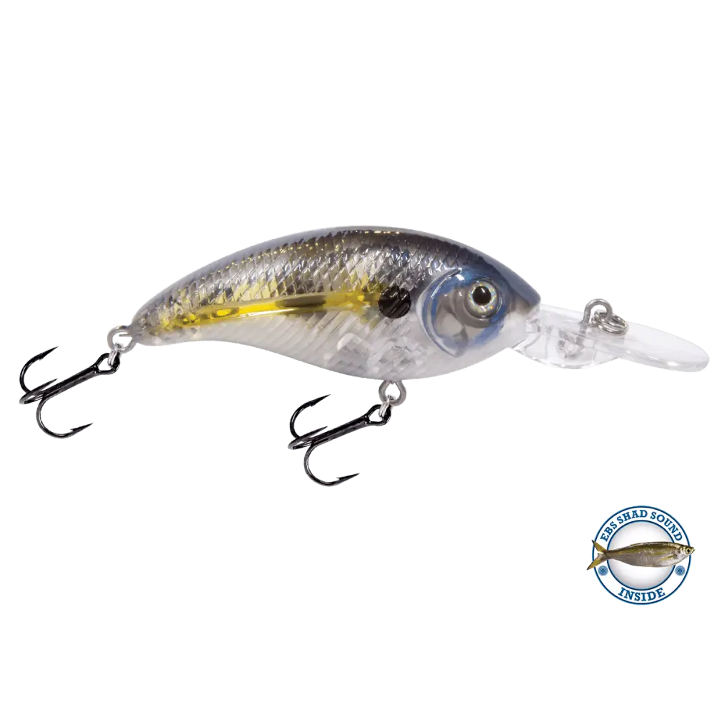 Deep Impact 6 Shallow Crankbait – EBS Sound Technology | Color: AYU Baby Bass Melon Shad Chartreuse Sunrise Clearwater