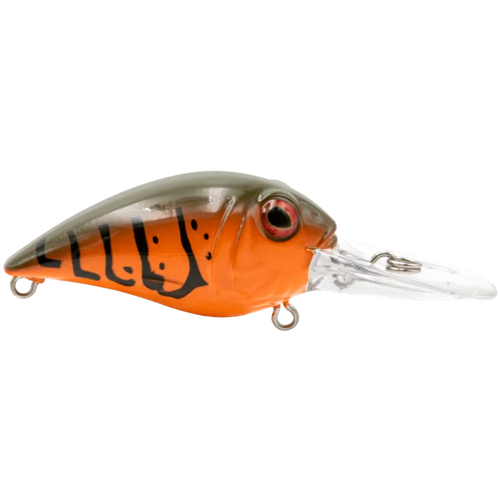 Diablo 2’’ Finesse Crankbait for Bass – EBS Sound | Hunting Action Lock-Jawed Fish | Color: Ghost Brown Craw Okie