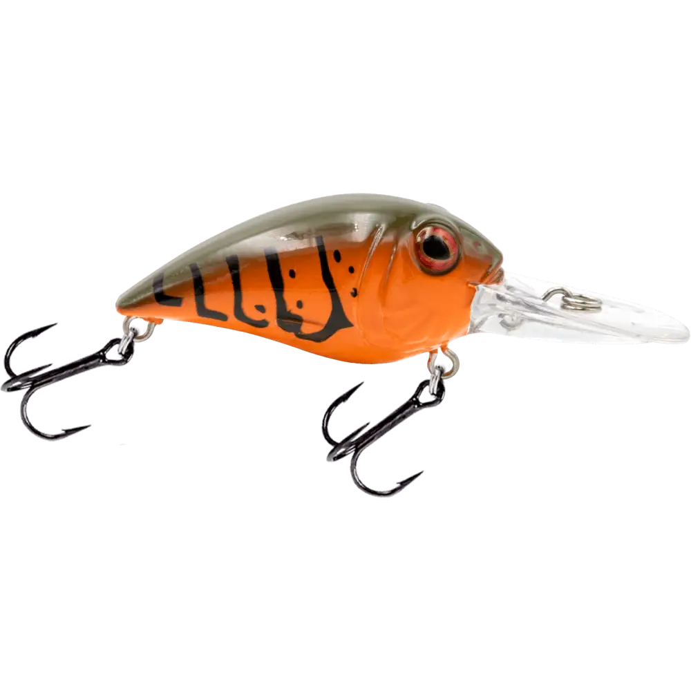Diablo 2’’ Finesse Crankbait for Bass – EBS Sound | Hunting Action Lock-Jawed Fish | Color: Ghost Brown Craw Okie