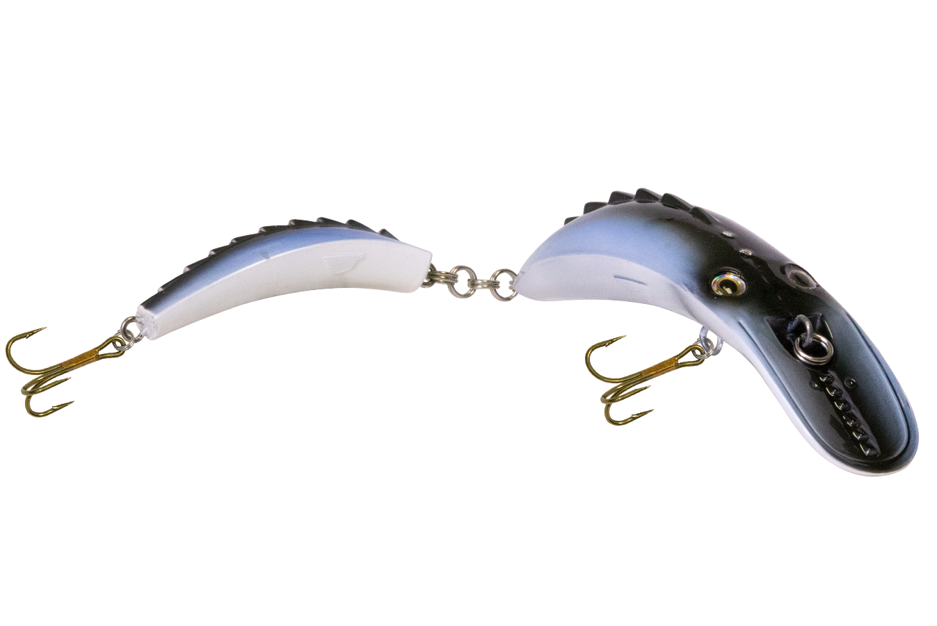 Dirty Dancer 10’’ Jointed Crankbait for Tiger Muskie & Pike – EBS Sound Technology | Color Sound: Whitefish / Herring