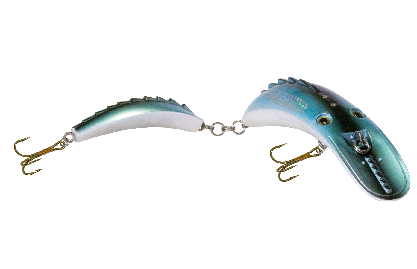 Dirty Dancer 10’’ Jointed Crankbait for Tiger Muskie & Pike – EBS Sound Technology | Color Sound: Whitefish / Herring