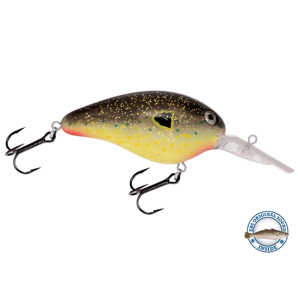 Dive Master 14 Deep-Diving Crankbait with Illuminated Eyes – EBS Sound Technology | Color: Spring Craw Chartreuse