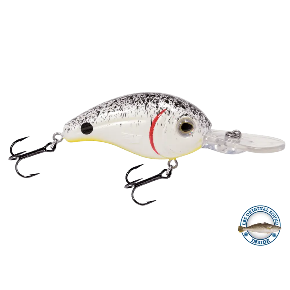 Dive Master Jr. 8 Mid-Depth Crankbait – EBS Sound Technology | Color: Baby Bass Chartreuse Shad Splatter Back Pearl