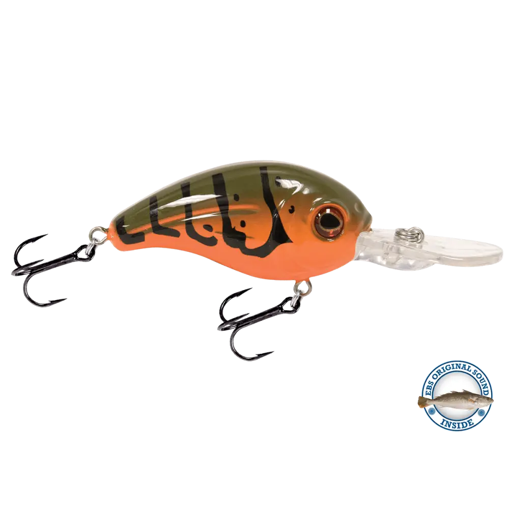 Dive Master Jr. 8 Mid-Depth Crankbait – EBS Sound Technology | Color: Baby Bass Chartreuse Shad Splatter Back Pearl