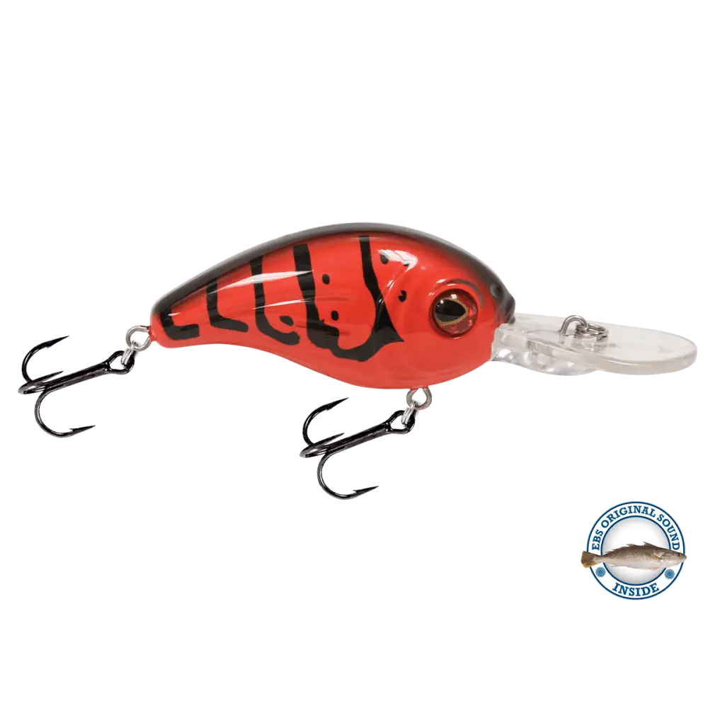 Dive Master Jr. 8 Mid-Depth Crankbait – EBS Sound Technology | Color: Baby Bass Chartreuse Shad Splatter Back Pearl