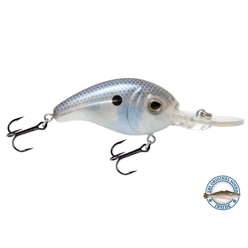 Dive Master Jr. 8 Mid-Depth Crankbait – EBS Sound Technology | Color: Baby Bass Chartreuse Shad Splatter Back Pearl
