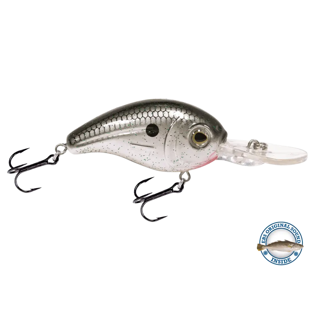 Dive Master Jr. 8 Mid-Depth Crankbait – EBS Sound Technology | Color: Baby Bass Chartreuse Shad Splatter Back Pearl