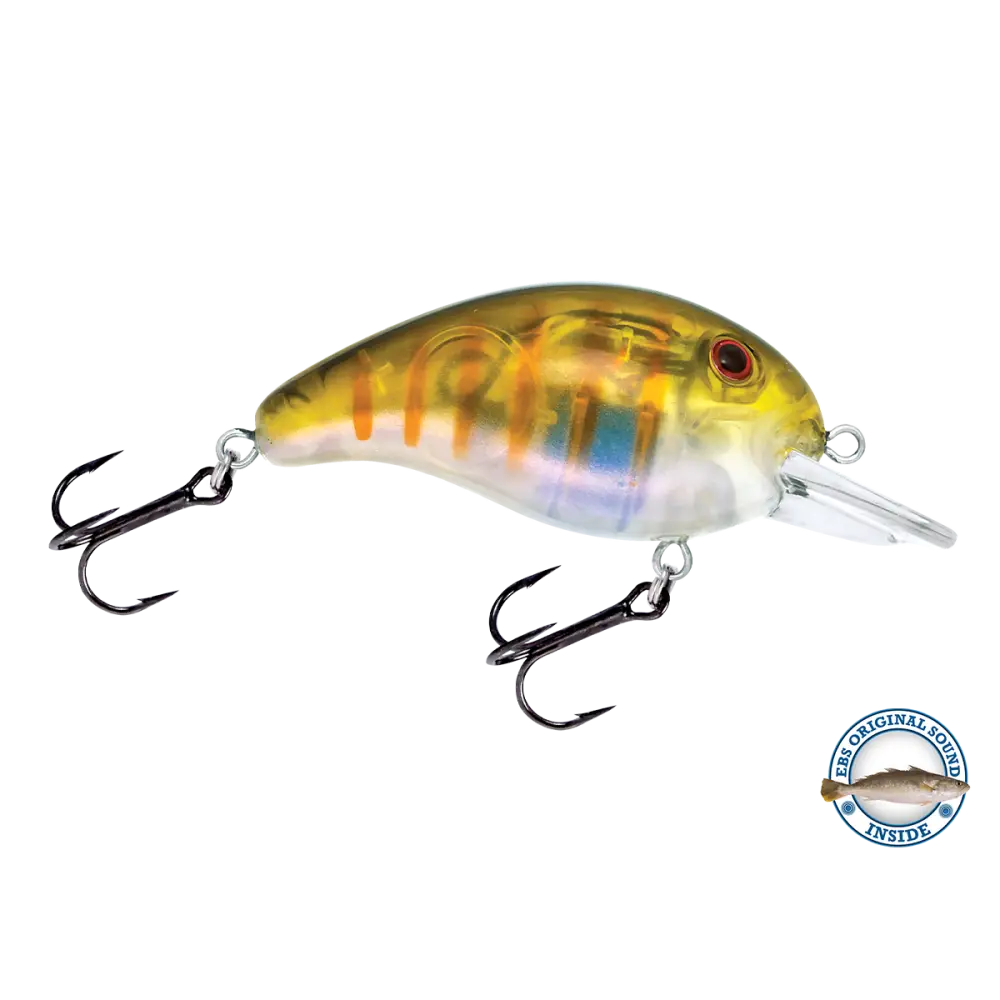 Dive Master Jr. Shallow-Diving Crankbait – EBS Sound Technology | Color: Chartreuse Splatter Shad Spring Craw Baby Bass