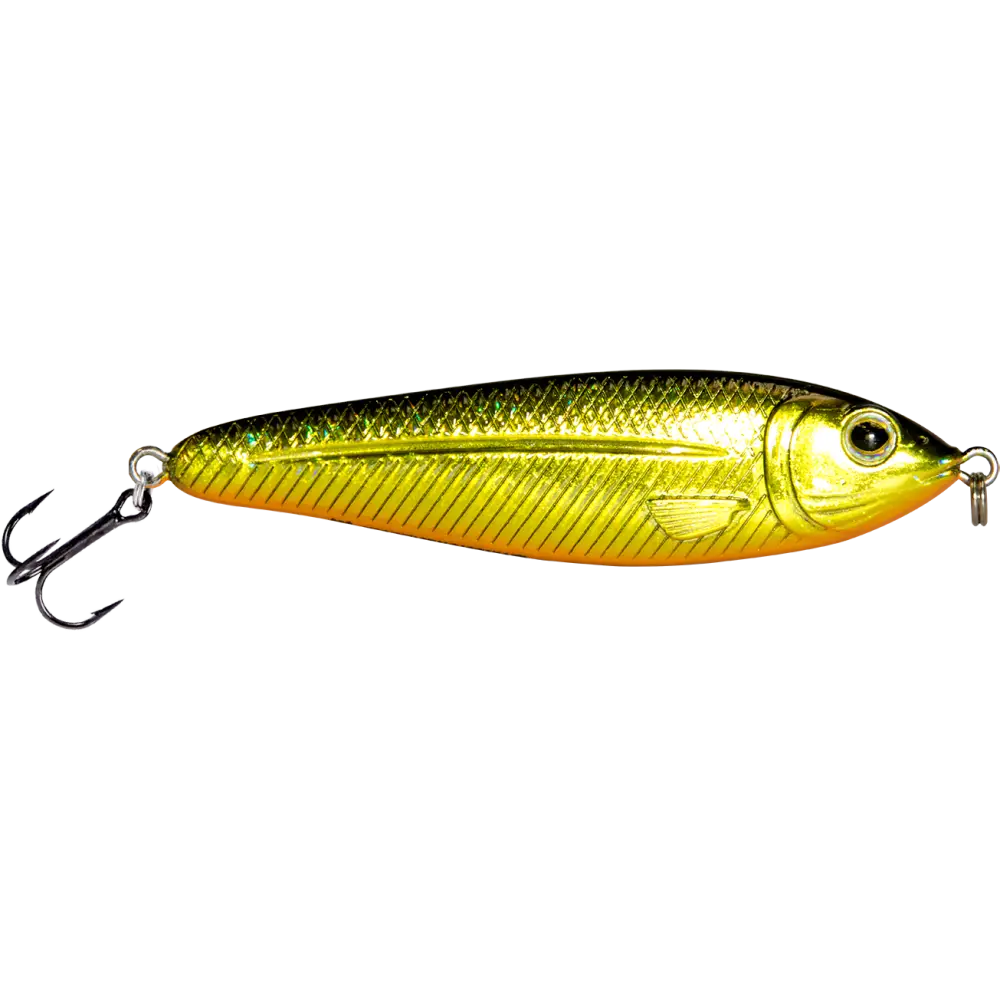 EBS Jigging Spoon – All-Season Vertical Lure with Sound Technology | Color: Chartreuse Shad Black Back Chrome Blue