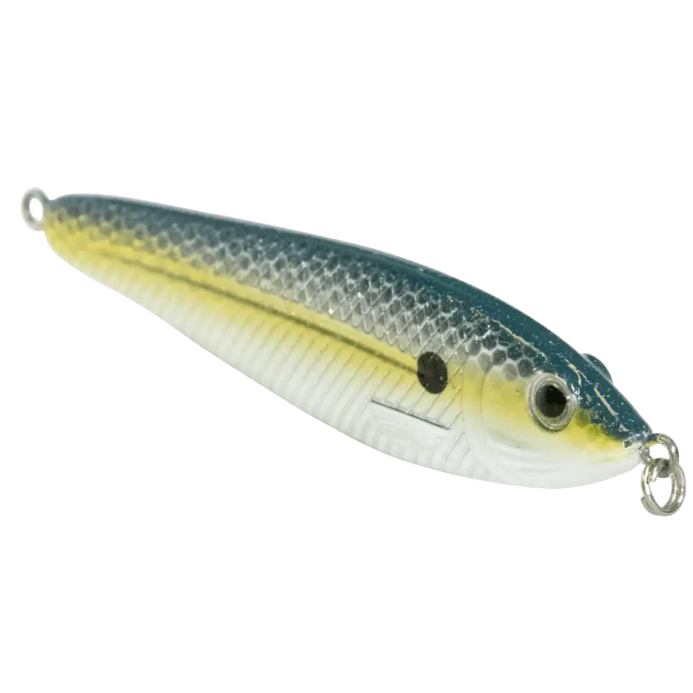 EBS Jigging Spoon – All-Season Vertical Lure with Sound Technology | Color: Chartreuse Shad Black Back Chrome Blue