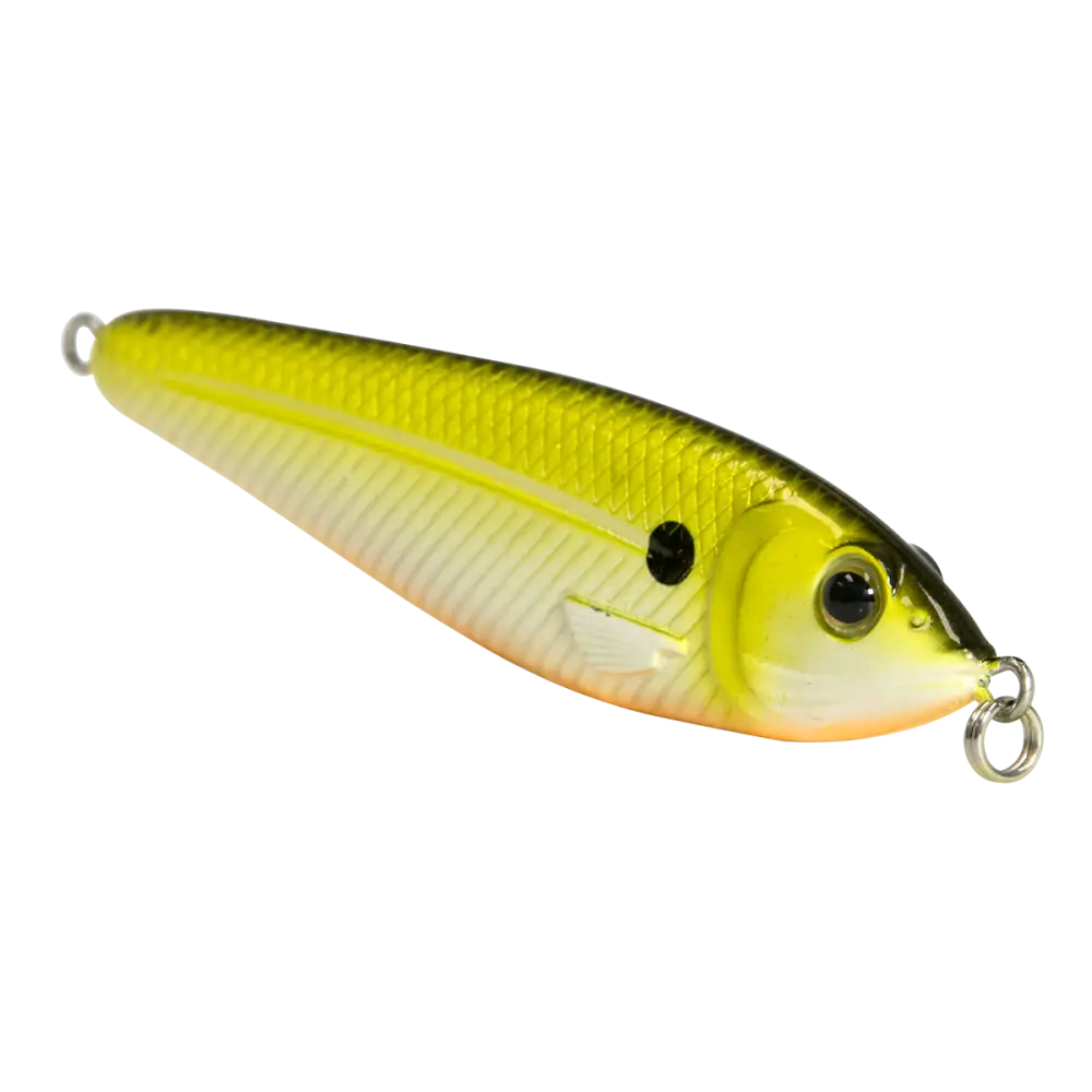 EBS Jigging Spoon – All-Season Vertical Lure with Sound Technology | Color: Chartreuse Shad Black Back Chrome Blue