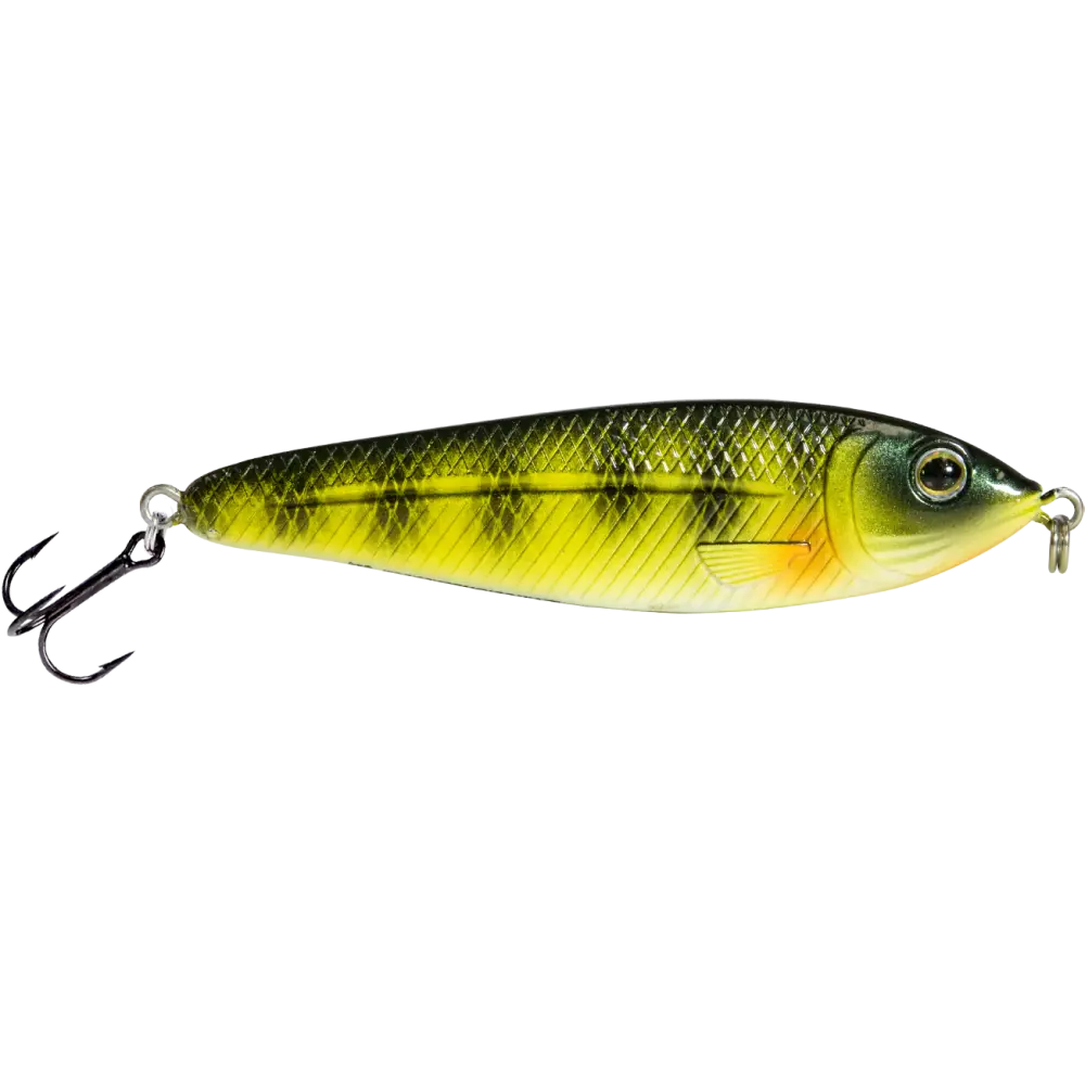 EBS Jigging Spoon – All-Season Vertical Lure with Sound Technology | Color: Chartreuse Shad Black Back Chrome Blue