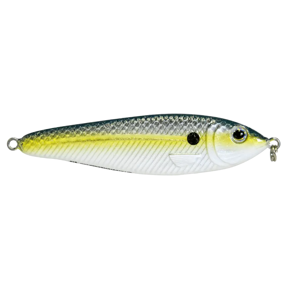 EBS Jigging Spoon – All-Season Vertical Lure with Sound Technology | Color: Chartreuse Shad Black Back Chrome Blue