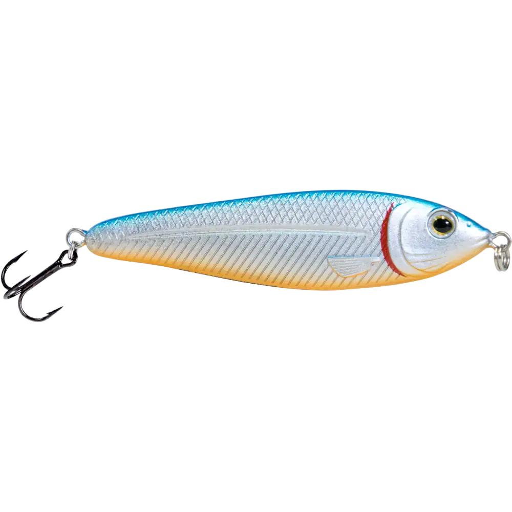 EBS Jigging Spoon – All-Season Vertical Lure with Sound Technology | Color: Chartreuse Shad Black Back Chrome Blue