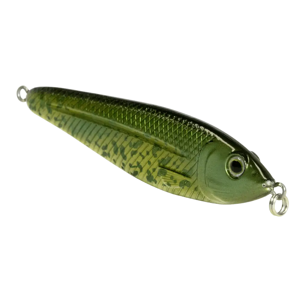 EBS Jigging Spoon – All-Season Vertical Lure with Sound Technology | Color: Chartreuse Shad Black Back Chrome Blue