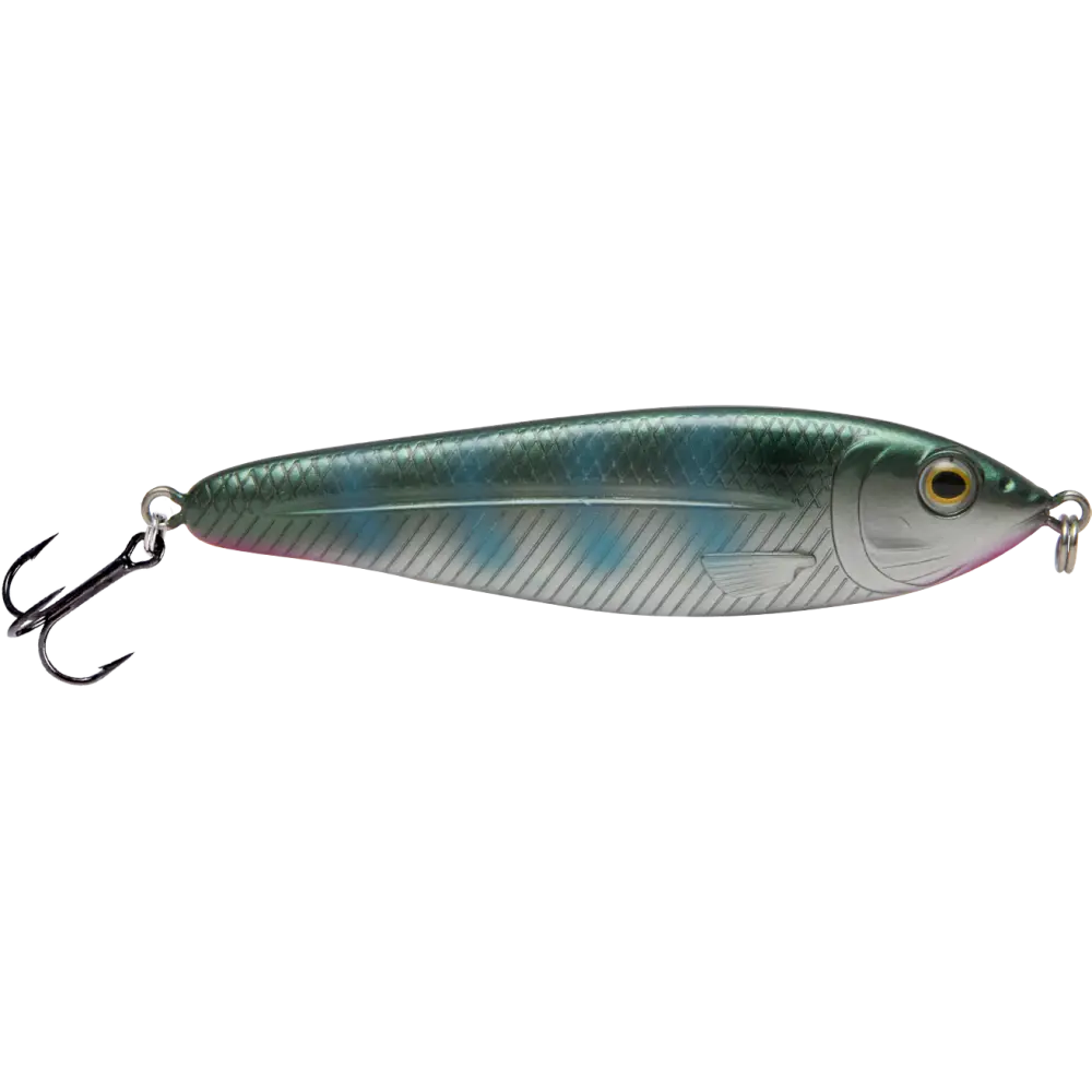 EBS Jigging Spoon – All-Season Vertical Lure with Sound Technology | Color: Chartreuse Shad Black Back Chrome Blue