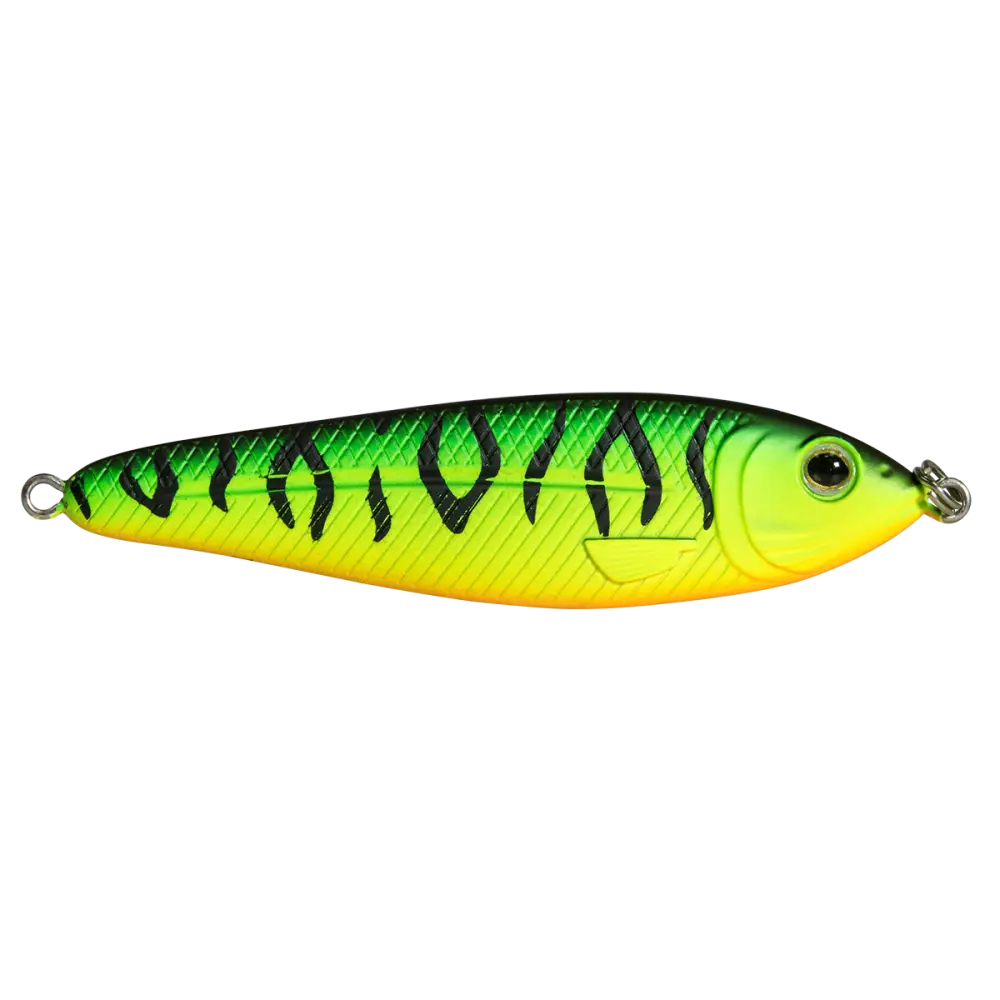 EBS Jigging Spoon – All-Season Vertical Lure with Sound Technology | Color: Chartreuse Shad Black Back Chrome Blue