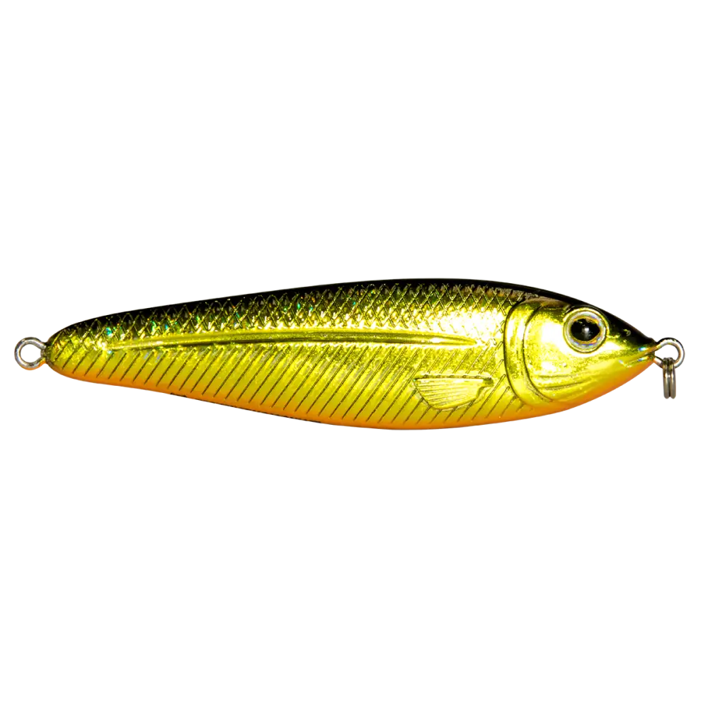EBS Jigging Spoon – All-Season Vertical Lure with Sound Technology | Color: Chartreuse Shad Black Back Chrome Blue