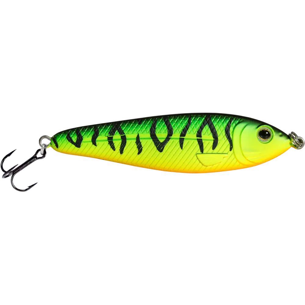 EBS Jigging Spoon – All-Season Vertical Lure with Sound Technology | Color: Chartreuse Shad Black Back Chrome Blue