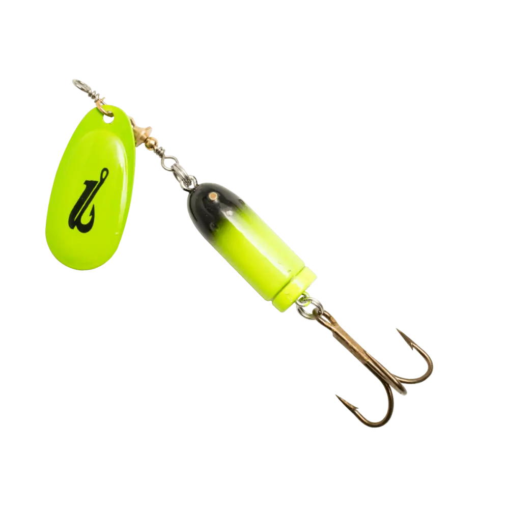 EBS Spinner 5.12’’ Inline for Musky Walleye & Striped Bass – Sound (Sale) | Color: S Hot Orange black Gold capsule