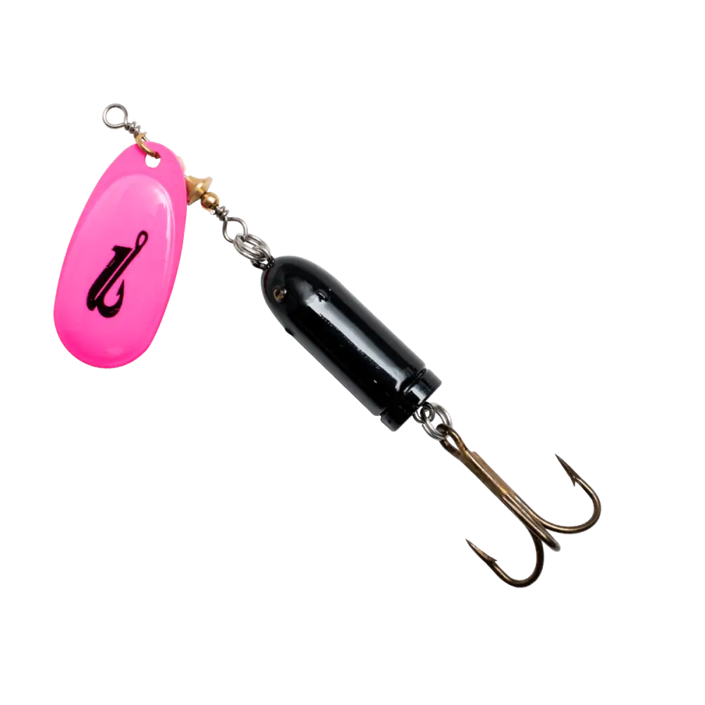 EBS Spinner 5.12’’ Inline for Musky Walleye & Striped Bass – Sound (Sale) | Color: S Hot Orange black Gold capsule