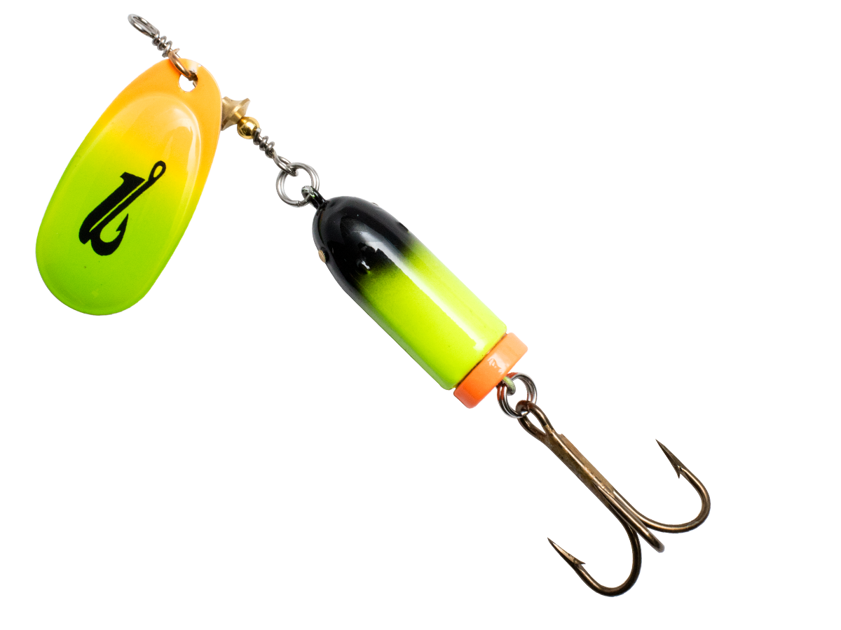 EBS Spinner 5.12’’ Inline for Musky Walleye & Striped Bass – Sound | 11 Color/Sound Combos | Color Sound: Hot Pink
