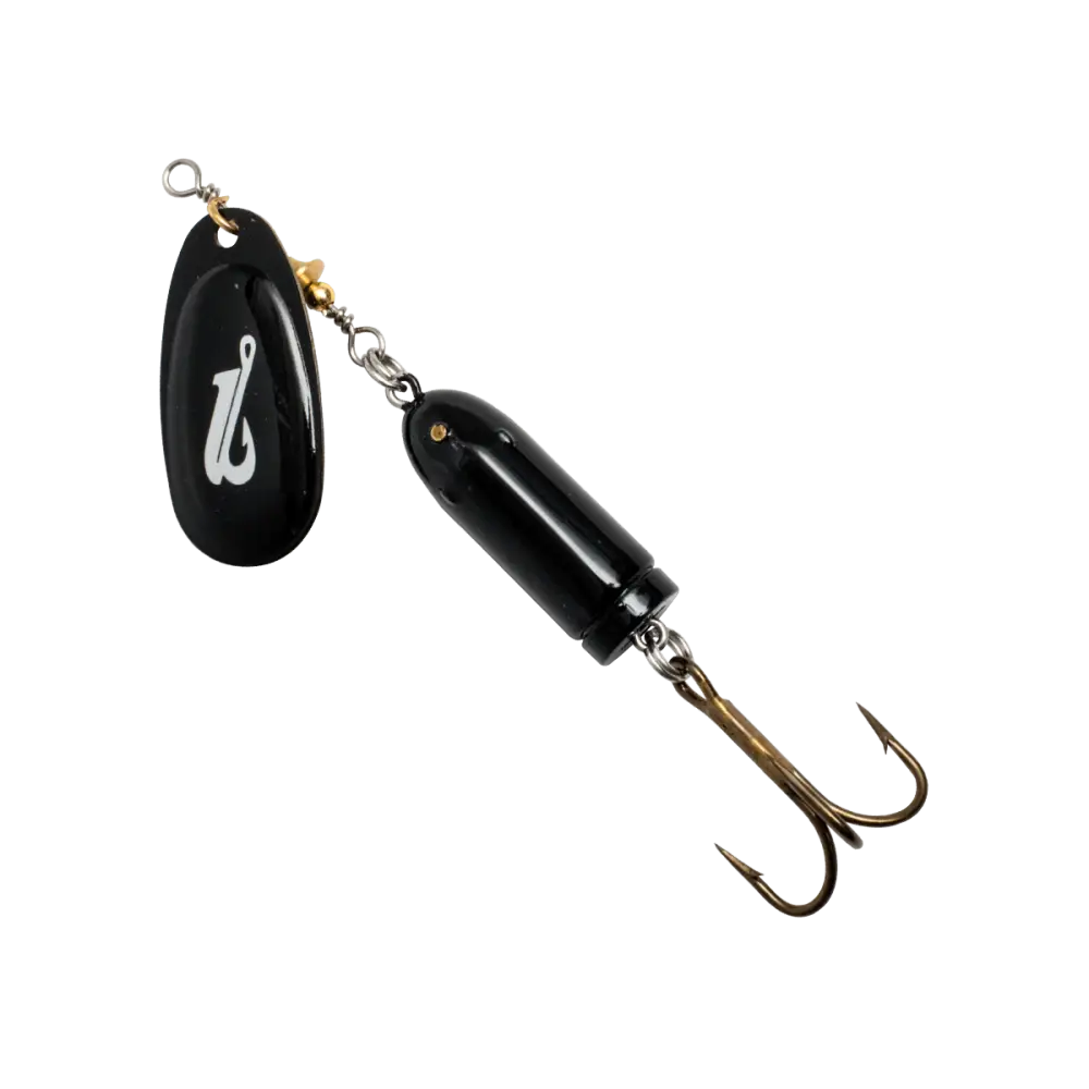 EBS Spinner 5.12’’ Inline for Musky Walleye & Striped Bass – Sound (Sale) | Color: S Hot Orange black Gold capsule
