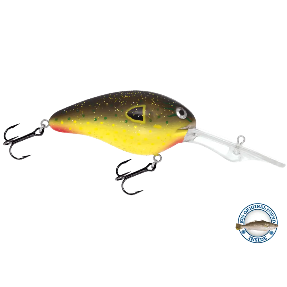 EBS Spinner 50 Inline for Muskie Walleye & Bass – Sound Technology | Color: Tiger Spots Spring Craw Baby Candy Shad