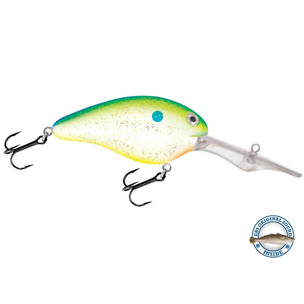EBS Spinner 50 Inline for Muskie Walleye & Bass – Sound Technology | Color: Tiger Spots Spring Craw Baby Candy Shad