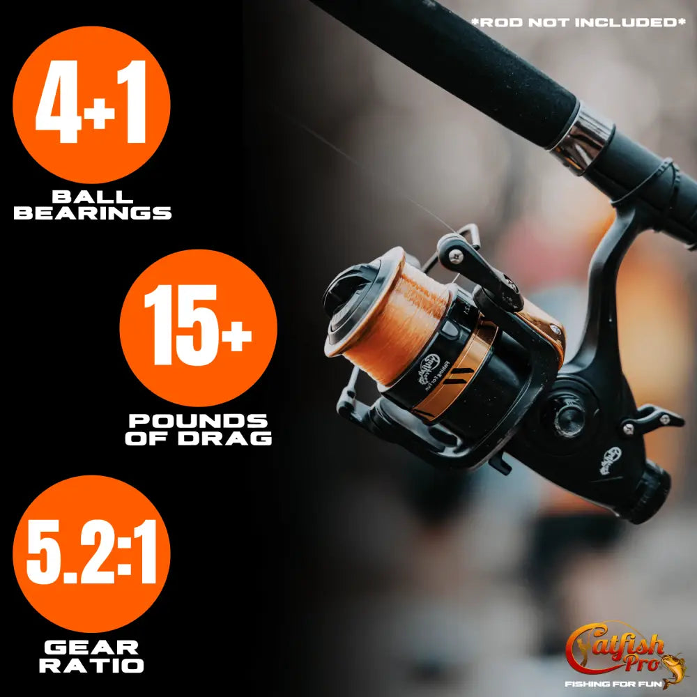 Fishing for Fun Spinning Combo | Action:: Medium-Heavy - Catfish