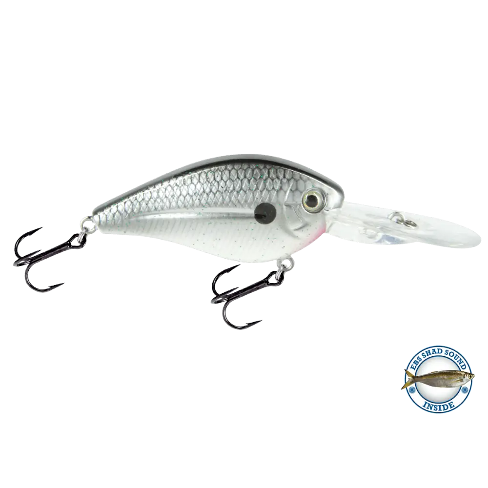 FlatMaster Flat-Sided Crankbait for Cold Water Bass & Walleye – EBS Sound Technology | Color: Chartreuse Shad