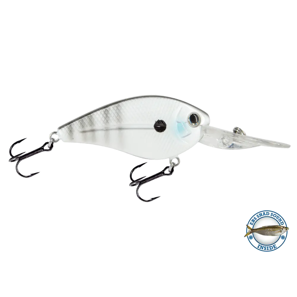 FlatMaster Flat-Sided Crankbait for Cold Water Bass & Walleye – EBS Sound Technology | Color: Chartreuse Shad