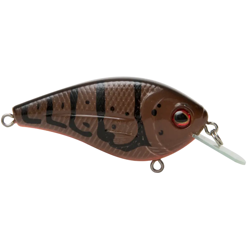 FlatMaster SQ Square Bill Crankbait for Bass – EBS Sound Technology | Color: Okie Craw Guntersville Spring Brown