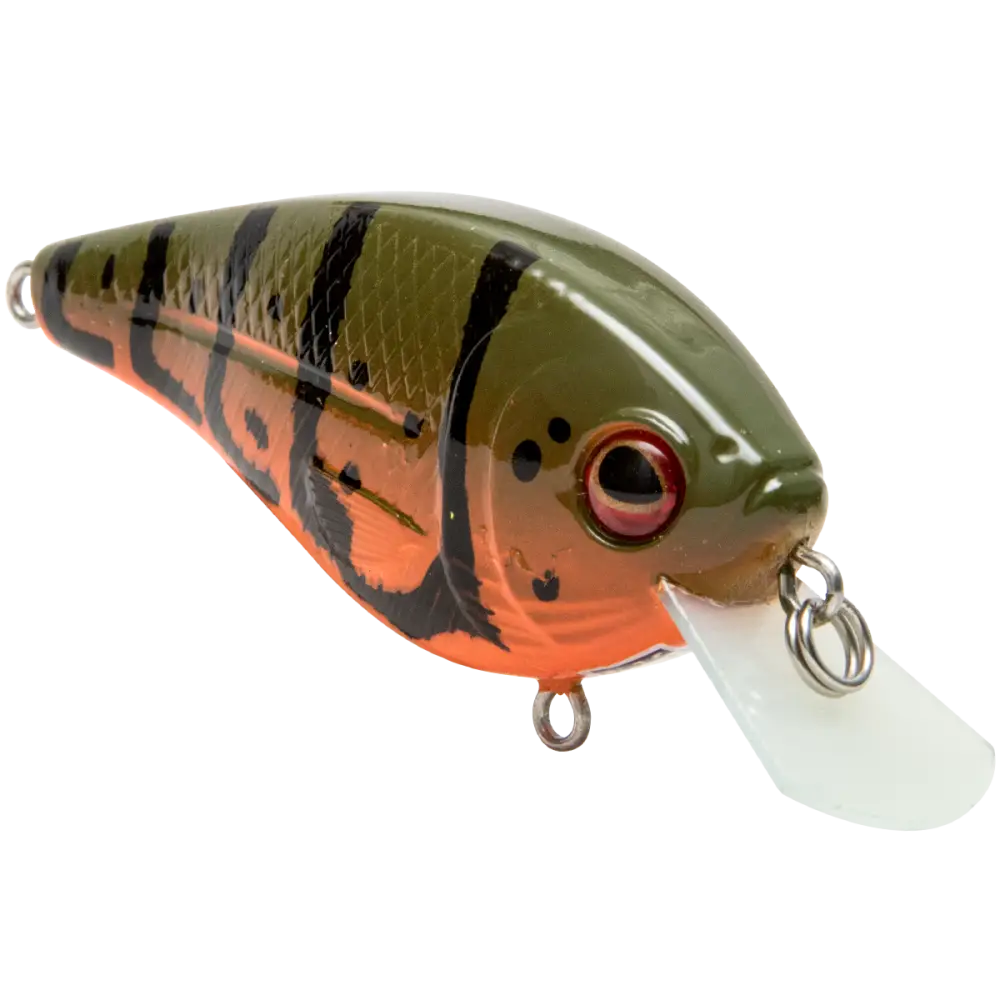 FlatMaster SQ Square Bill Crankbait for Bass – EBS Sound Technology | Color: Okie Craw Guntersville Spring Brown