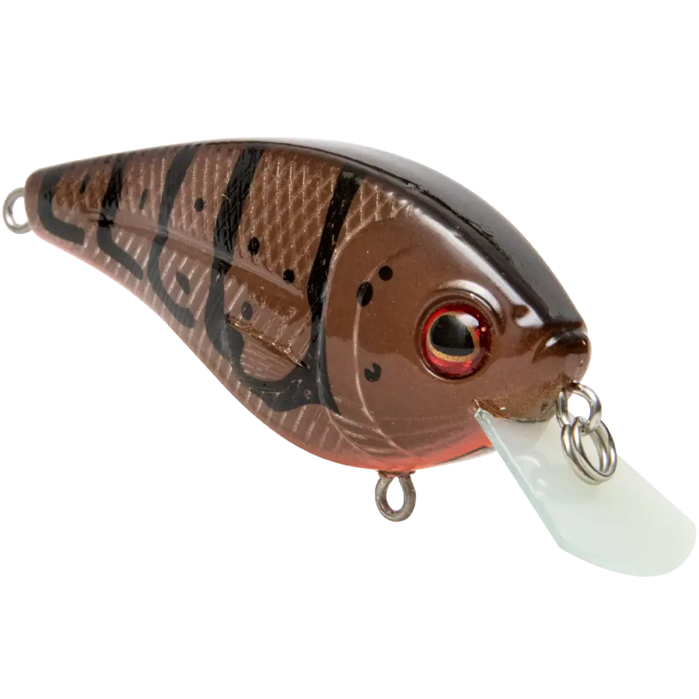 FlatMaster SQ Square Bill Crankbait for Bass – EBS Sound Technology | Color: Okie Craw Guntersville Spring Brown