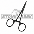 Forceps - Large Loop - 5.5’’ | Color: Black Gold Matte | Jaw Shape: Curved Straight - Fishing Hook Removal Tools