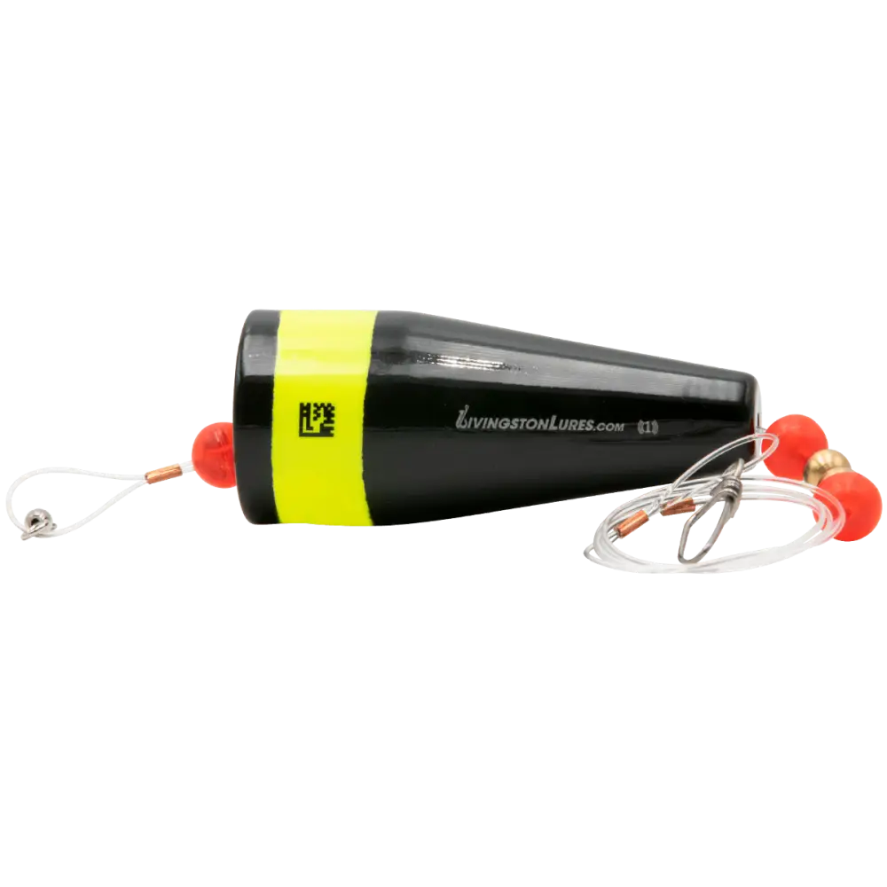 Grand Slam Popper 3’’ Topwater Fishing Float | Color: White Red Top Bright Orange Pink Charreuse Head Black Body