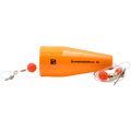 Grand Slam Popper 3’’ Topwater Fishing Float | Color: White Red Top Bright Orange Pink Charreuse Head Black Body